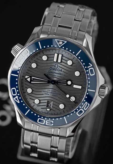 omega seamaster blue dial silver bezel|omega seamaster diver review.